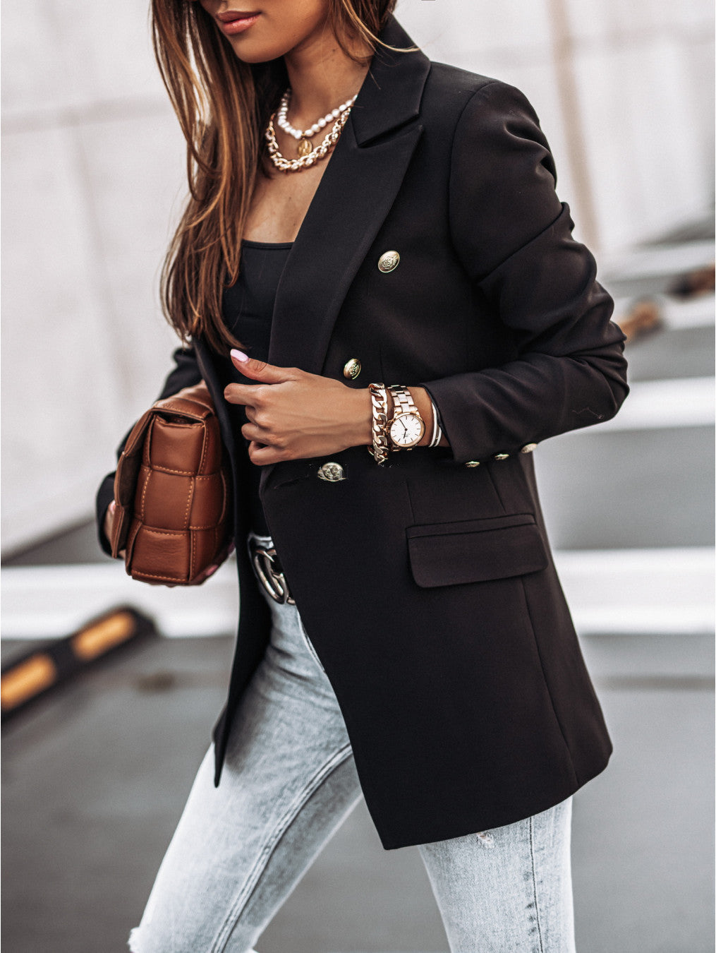 Veste de costume croisée